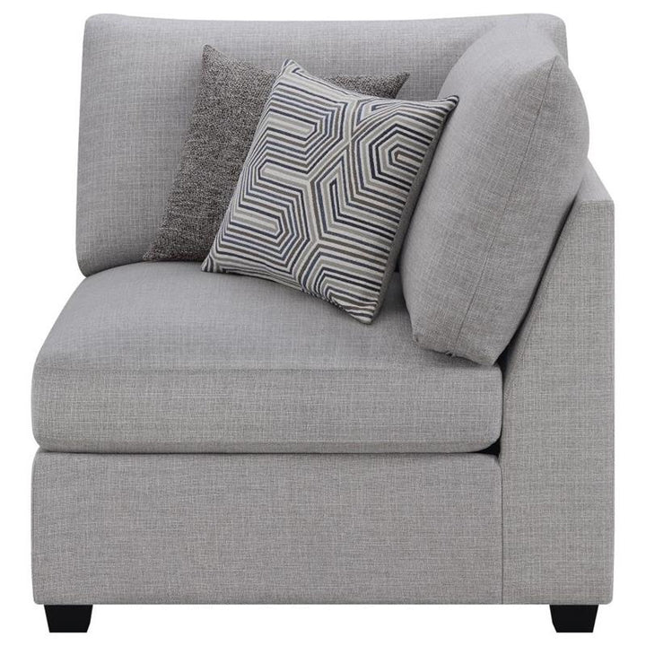 Cambria Upholstered Corner Chair Grey (551512)