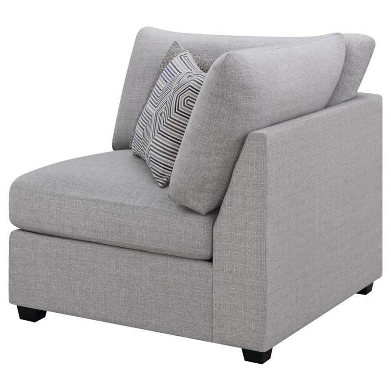 Cambria Upholstered Corner Chair Grey (551512)