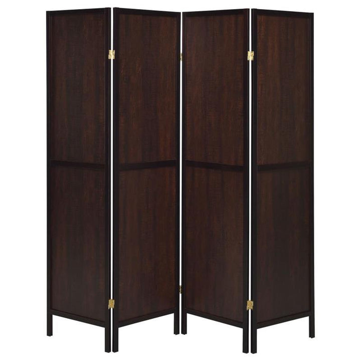 Deepika 4-panel Folding Screen Tobacco and Cappuccino (961414)