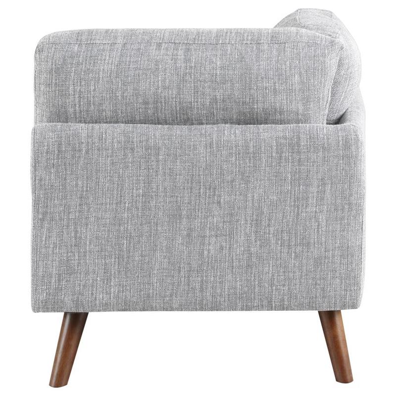 Churchill Button Tufted Corner Sofa Grey (551301)