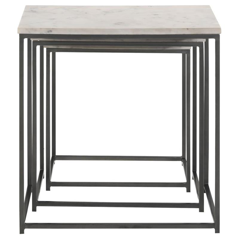 Medora 3-piece Nesting Table with Marble Top (936016)