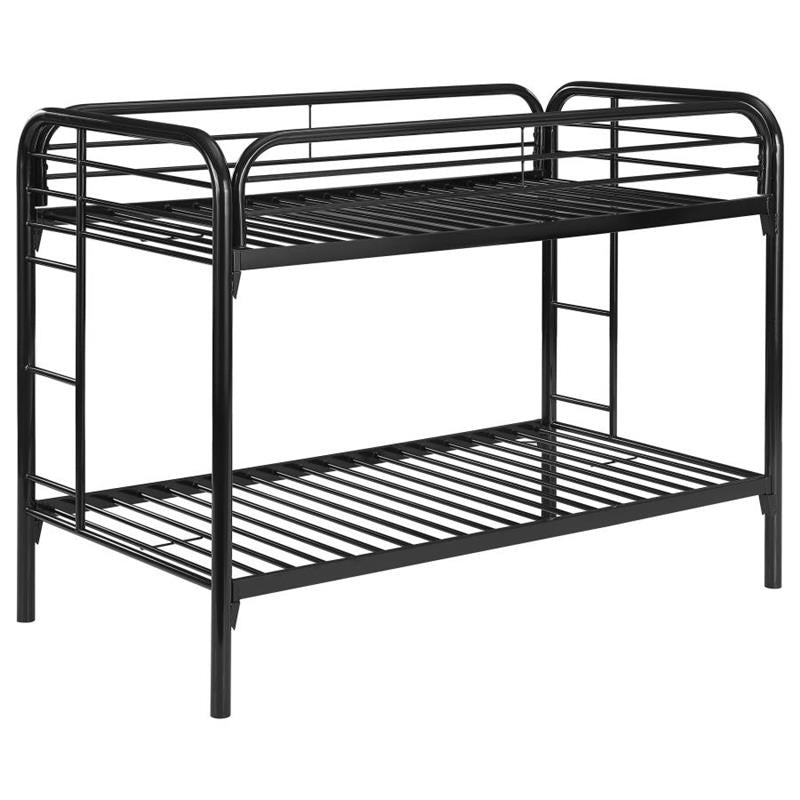 Morgan Twin Over Twin Bunk Bed Black (2256K)