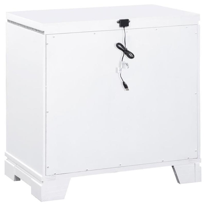 Eleanor Rectangular 2-drawer Nightstand White (223562)