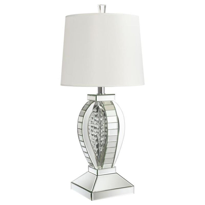 Klein Table Lamp with Drum Shade White and Mirror (923287)