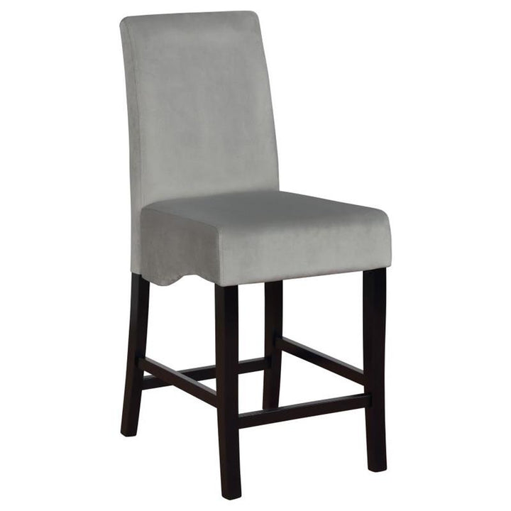 Stanton Upholstered Counter Height Chairs Grey and Black (Set of 2) (102069GRY)