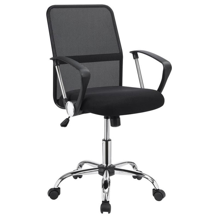 Gerta Office Chair with Mesh Backrest Black and Chrome (801319)