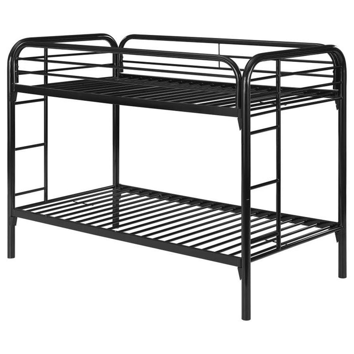 Morgan Twin Over Twin Bunk Bed Black (2256K)