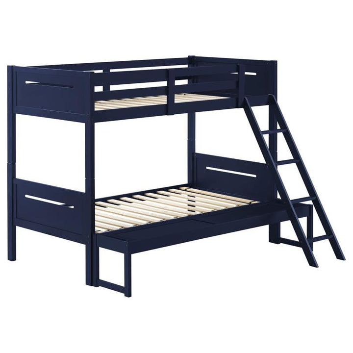 Littleton Twin Over Full Bunk Bed Blue (405052BLU)