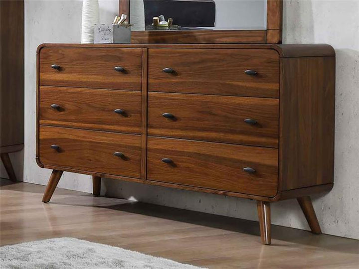 Robyn 6-drawer Dresser Dark Walnut (205133)