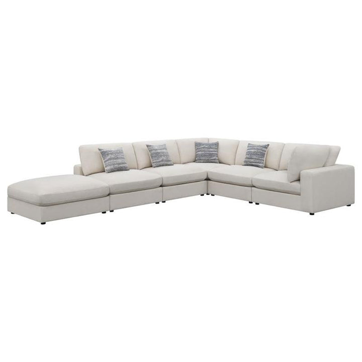 Serene 6-piece Upholstered Modular Sectional Beige (551321-SET)