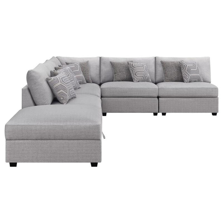 Cambria 6-piece Upholstered Modular Sectional Grey (551511-S6A)