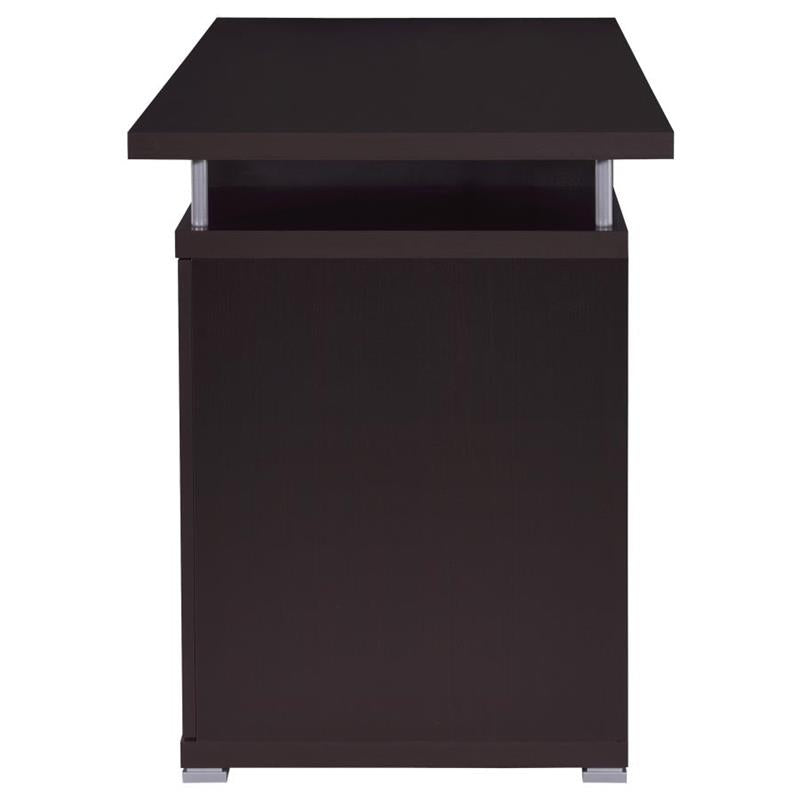 Tracy 2-drawer Computer Desk Cappuccino (800107)