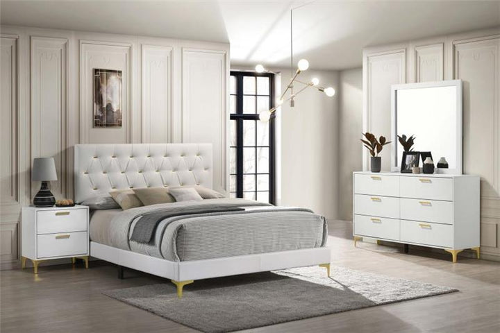 Kendall 4-piece Eastern King Bedroom Set White (224401KE-S4)