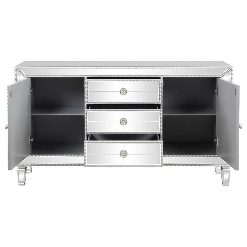 Leticia 3-drawer Accent Cabinet Silver (950825)