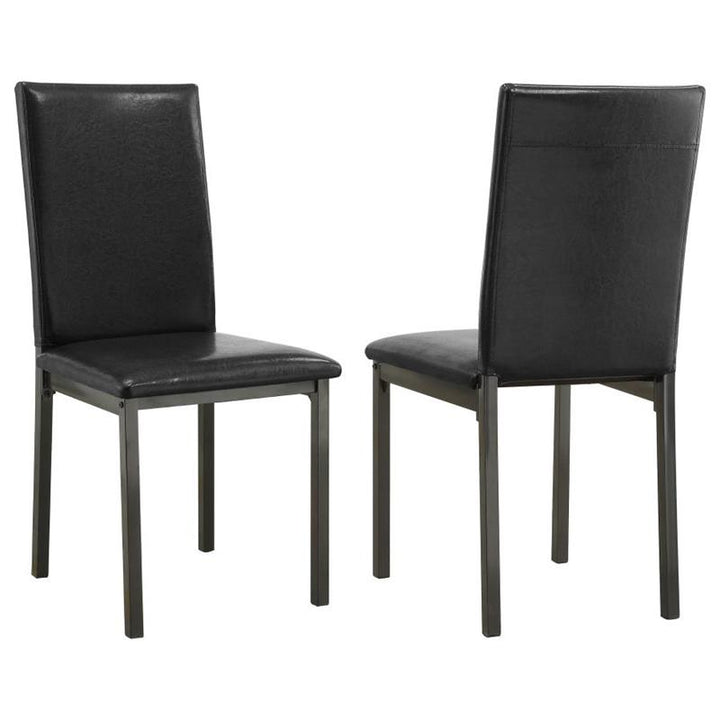 Garza Upholstered Dining Chairs Black (Set of 2) (100612)