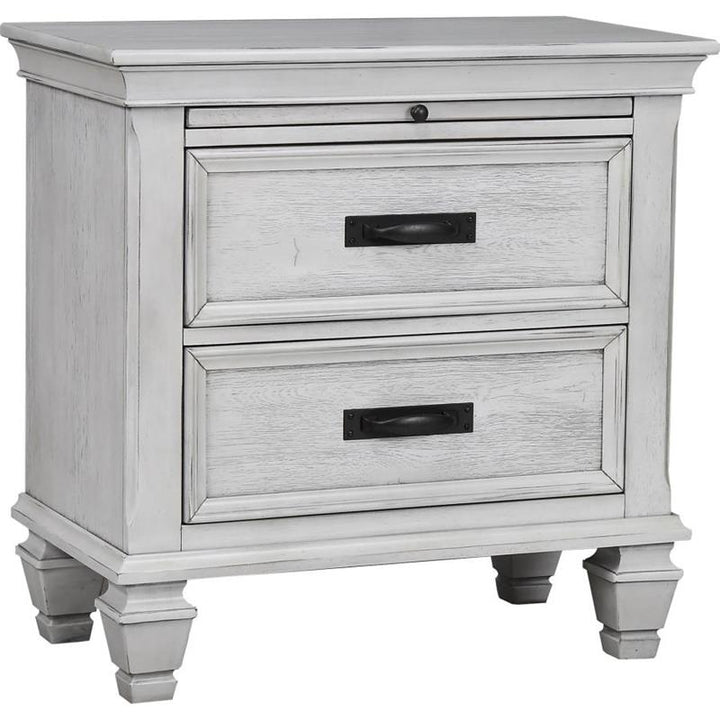 Franco 2-drawer Nightstand Antique White (205332)