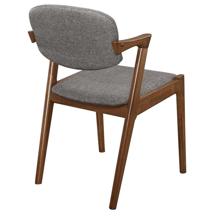 Malone Dining Side Chairs Grey and Dark Walnut (Set of 2) (105352)