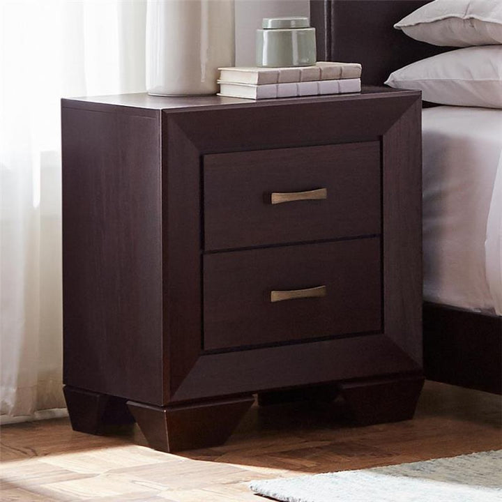 Kauffman 2-drawer Nightstand Dark Cocoa (204392)