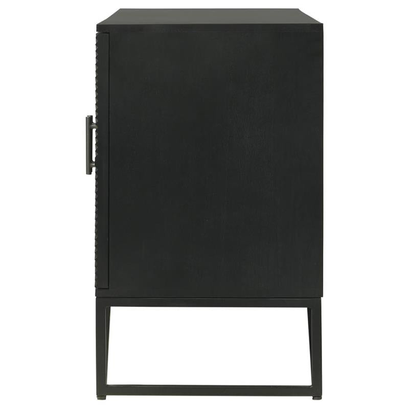 Riddell 3-door Accent Cabinet Black (959630)