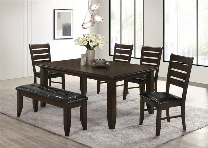 Dalila Dining Room Set Cappuccino and Black (102721-S6)