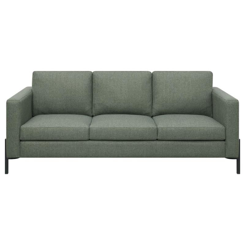 Tilly 2-piece Upholstered Track Arms Sofa Set Sage (509904-S2)