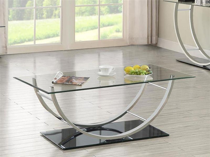 Danville U-shaped Coffee Table Chrome (704988)