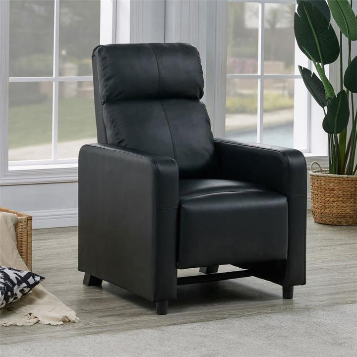 Toohey Home Theater Push Back Recliner Black (600181)