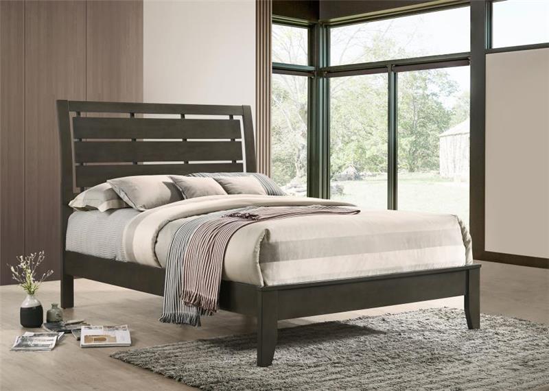 Serenity Full Panel Bed Mod Grey (215841F)