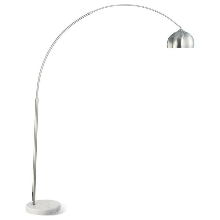 Krester Arched Floor Lamp Brushed Steel and Chrome (901199)