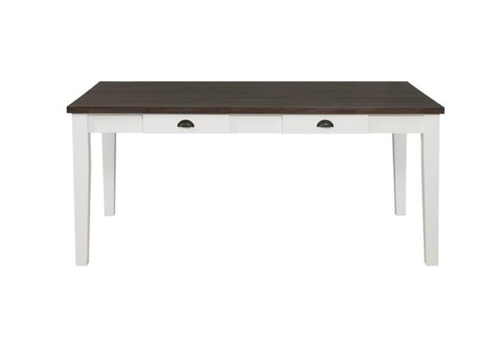 Kingman 4-drawer Dining Table Espresso and White (109541)