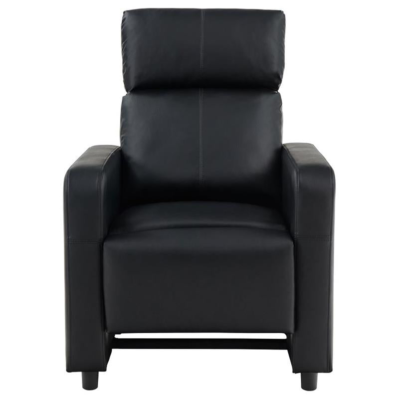 Toohey Home Theater Push Back Recliner Black (600181)