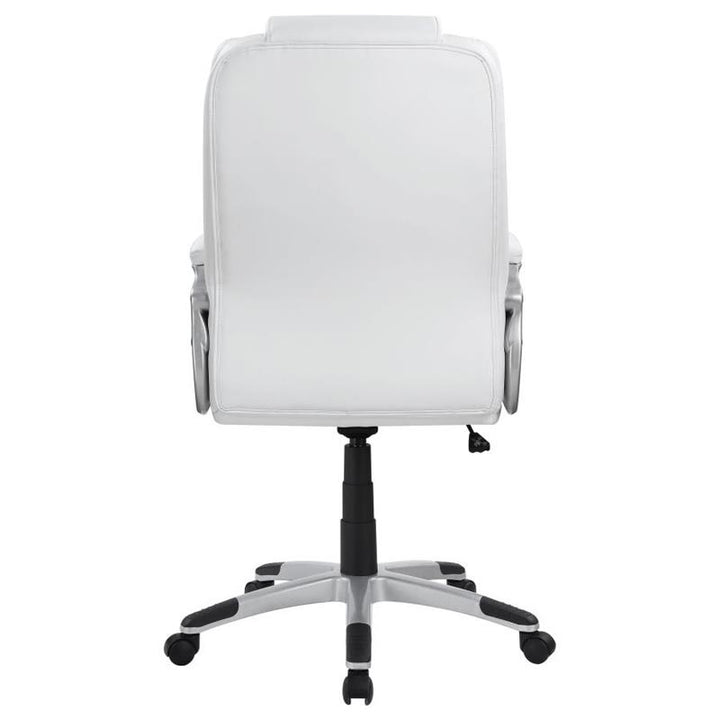 Kaffir Adjustable Height Office Chair White and Silver (801140)