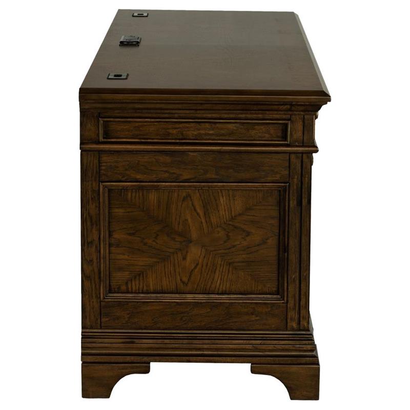 Hartshill Credenza with Power Outlet Burnished Oak (881282)