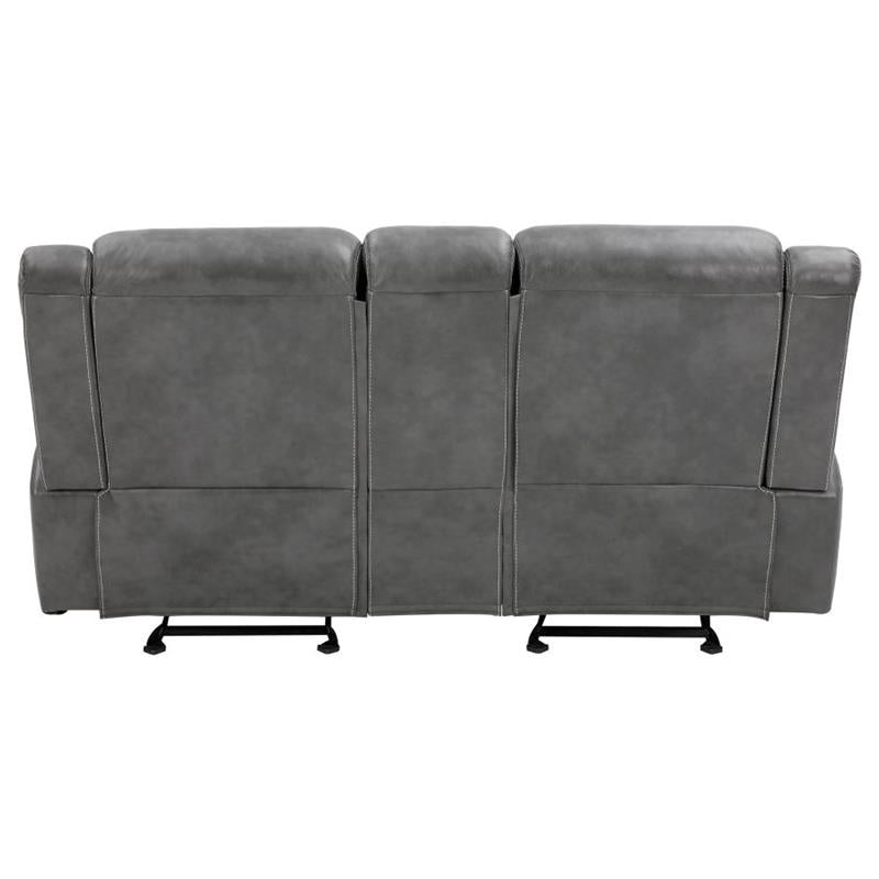 Conrad Upholstered Motion Loveseat Cool Grey (650355)