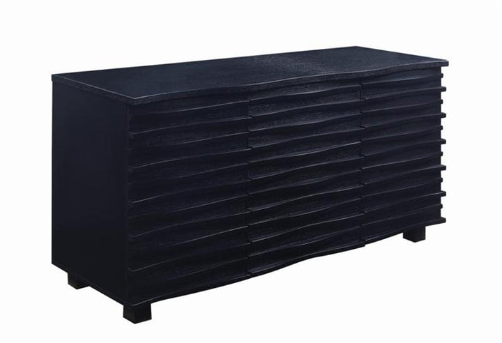Stanton 3-drawer Rectangular Server Black (102065)
