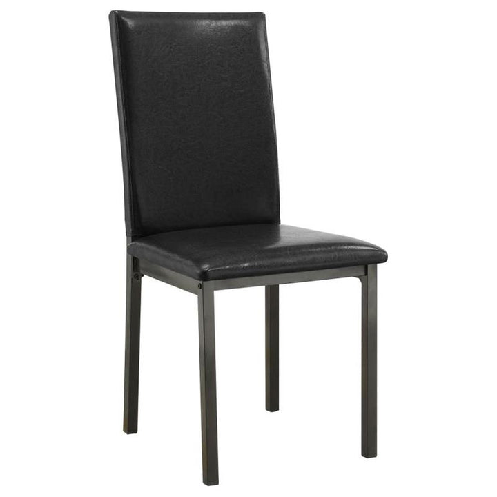 Garza Upholstered Dining Chairs Black (Set of 2) (100612)