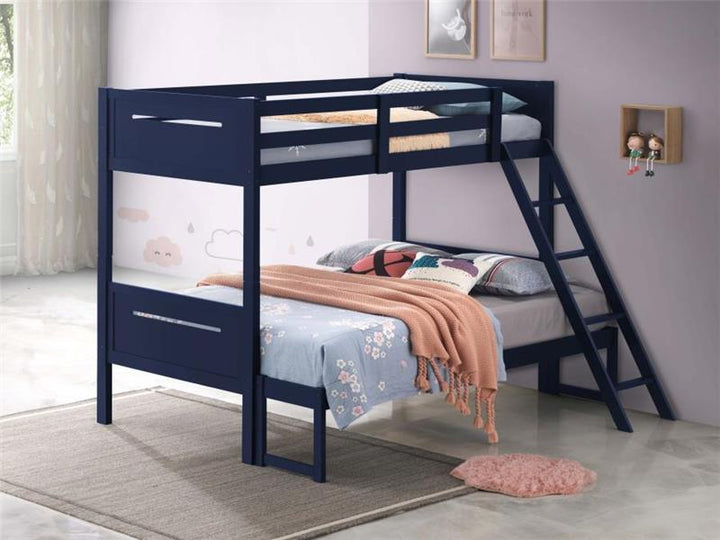 Littleton Twin Over Full Bunk Bed Blue (405052BLU)