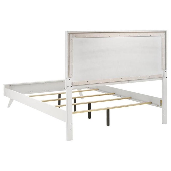 Janelle California King Panel Bed White (223651KW)