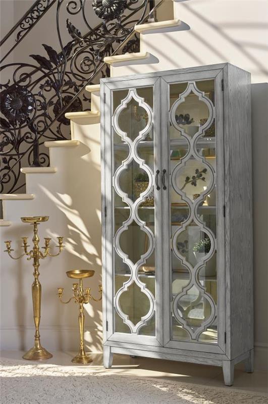 Mckellen 2-door Tall Cabinet Antique White (953375)