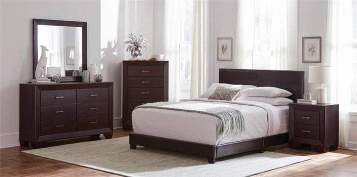 Dorian 4-piece Twin Bedroom Set Brown and Dark Cocoa (300762T-S4)