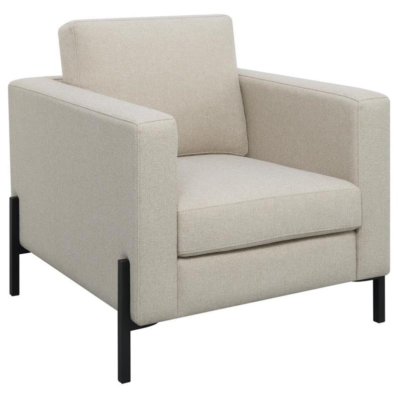 Tilly 3-piece Upholstered Track Arms Sofa Set Oatmeal (509901-S3)