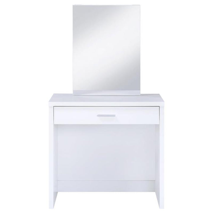 Harvey 2-piece Vanity Set with Lift-Top Stool White (300290)