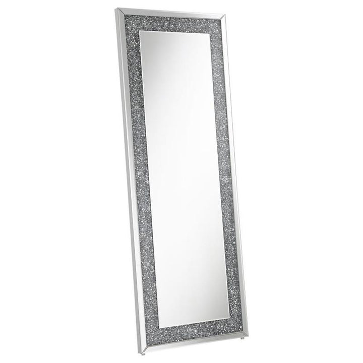 Valerie Crystal Inlay Rectangle Floor Mirror (961636)