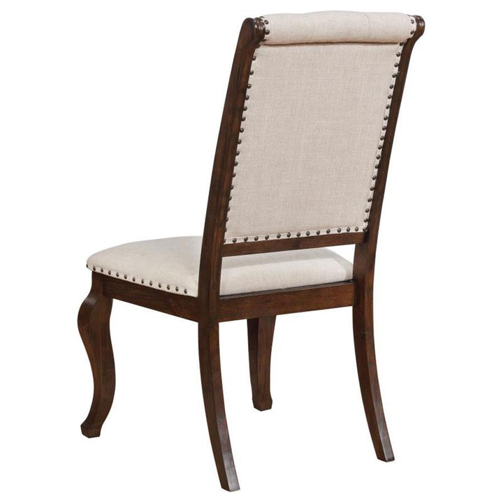 Brockway Tufted Dining Chairs Cream and Antique Java (Set of 2) (110312)