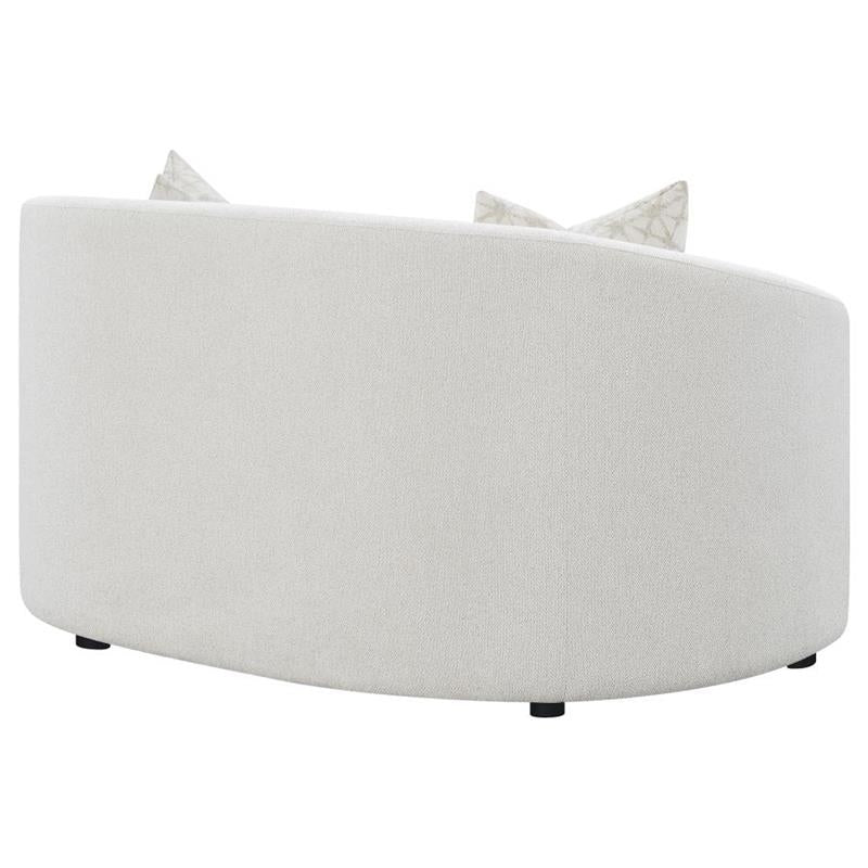 Rainn Upholstered Tight Back Loveseat Latte (509172)