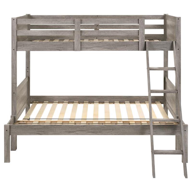 Ryder Twin Over Full Bunk Bed Weathered Taupe (400819)