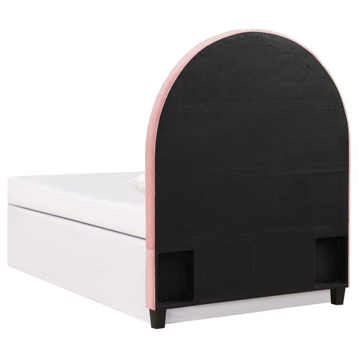 June Upholstered Arched Twin Headboard Blush (315927T)