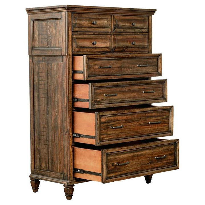 Avenue 8-drawer Chest Weathered Burnished Brown (223035)