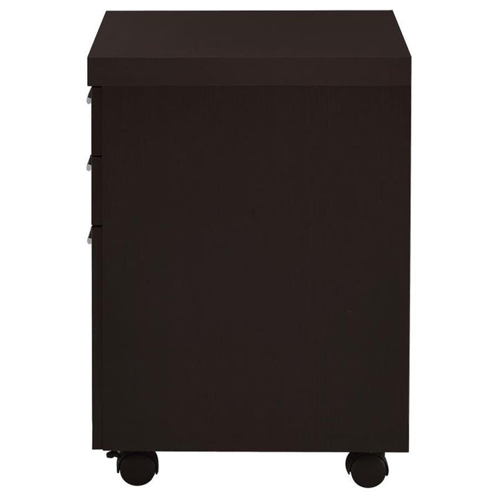 Skylar 3-drawer Mobile File Cabinet Cappuccino (800894)