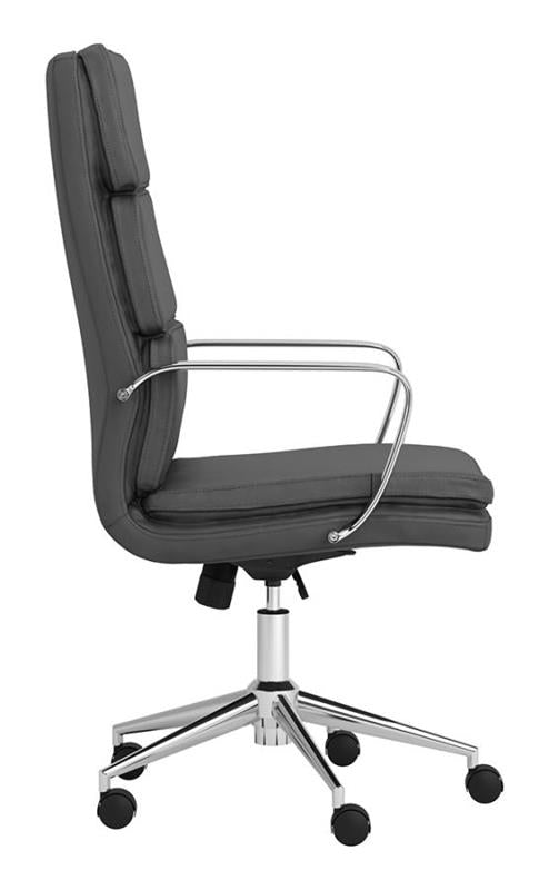 Ximena High Back Upholstered Office Chair Grey (801745)